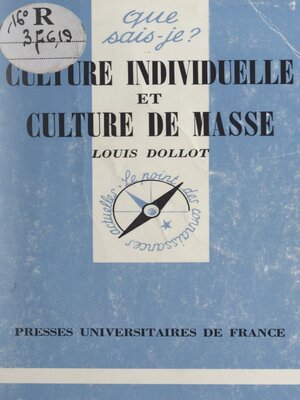cover image of Culture individuelle et culture de masse